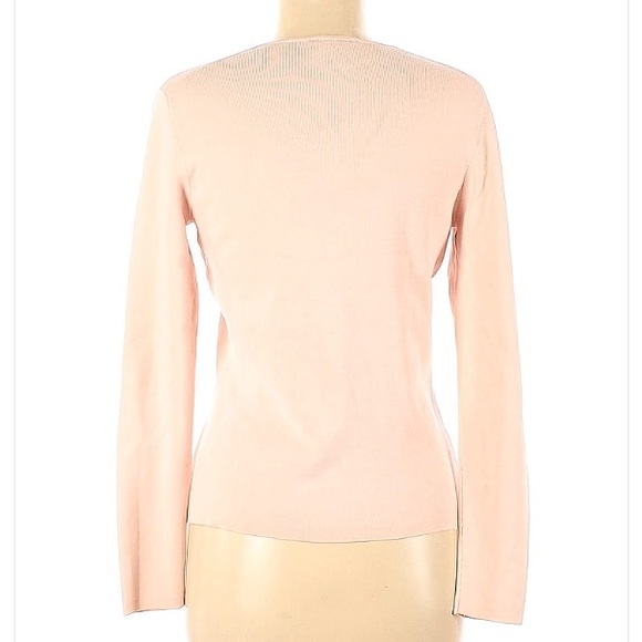 Luxurious SILK Ann Taylor Pink Cardigan - Picture 2 of 3